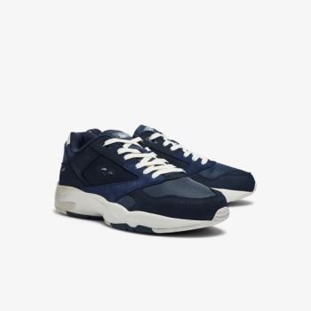 Lacoste Storm 96 Lo Nubuck Leather Sneakers - Tenisky Pánské Tmavě Blankyt | CZ-4zGr5b